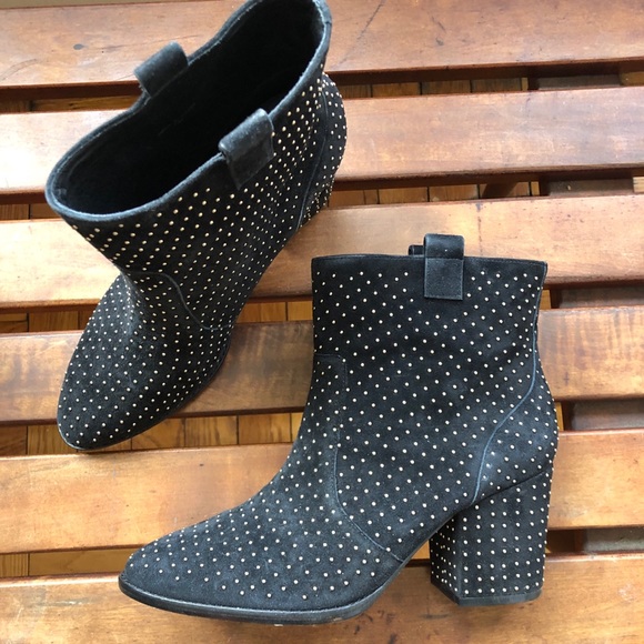 Rebecca Minkoff Blake Studded Black Booties - Picture 3 of 9